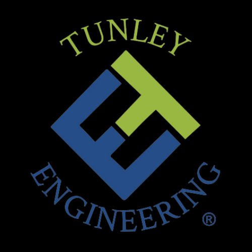 Tunley Logo - Colour on Black